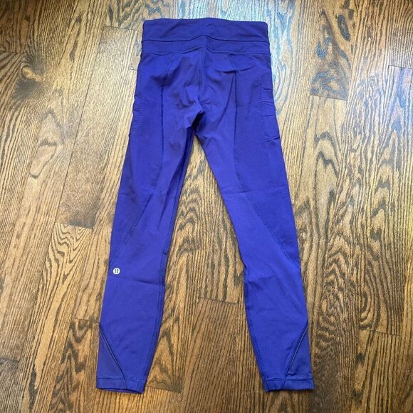 Lululemon Inspire purple  Leggings size 2 - Picture 3 of 6